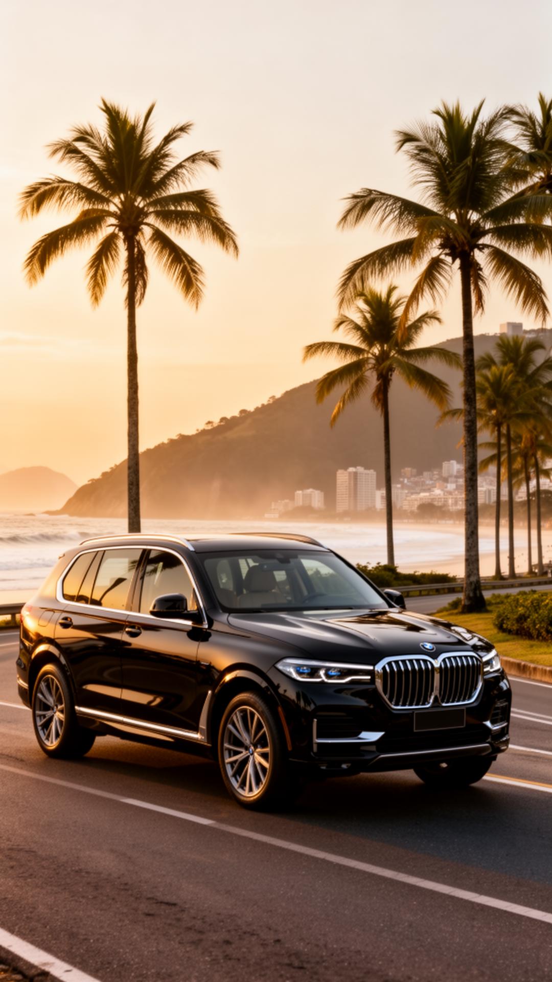 Luxury vehicle scene in Rio