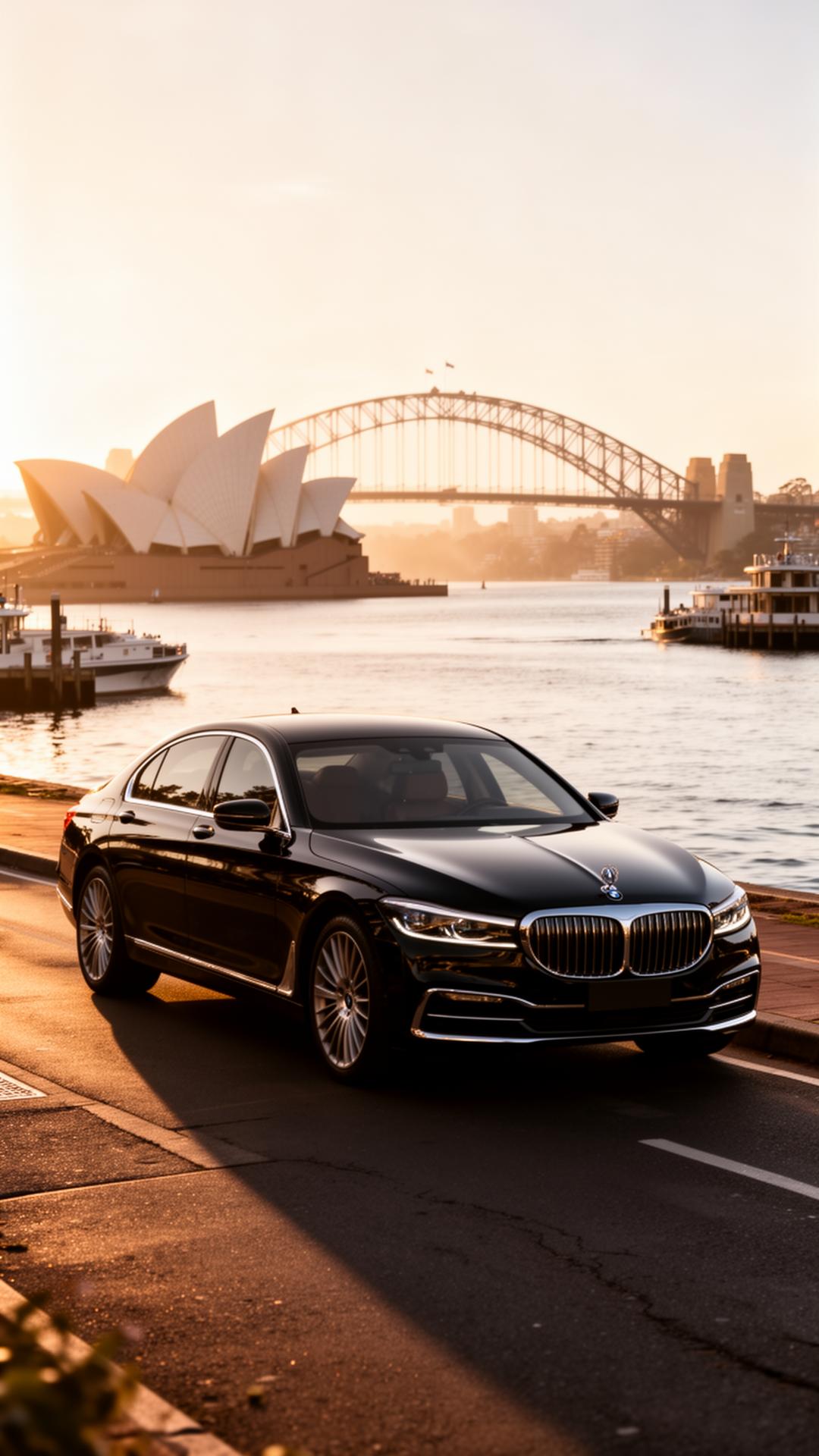 Luxury vehicle scene in Sydney