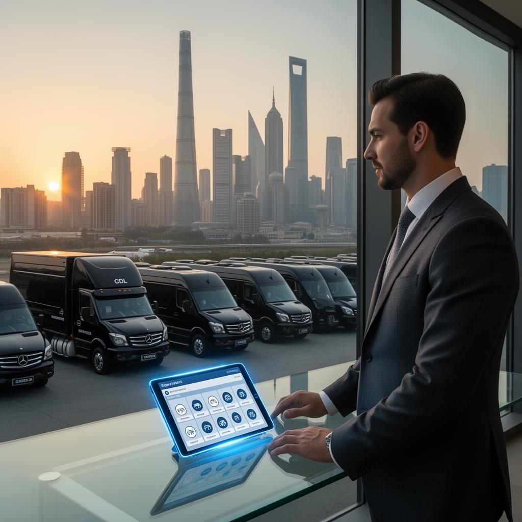 Carrier dispatcher reviewing fleet KPIs across multiple screens